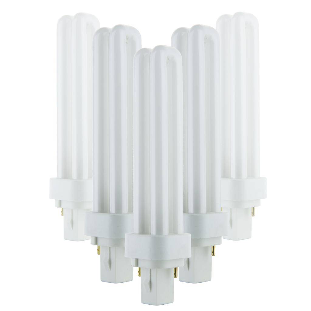18 watt PLD 2-Pin Base 3000K Natural White Compact Fluorescent Light Bulb (10 Pack) 1