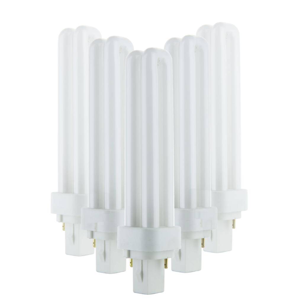 18 watt PLD 2-Pin Base 4100K Cool White Compact Fluorescent  Light Bulb (10 Pack) 1