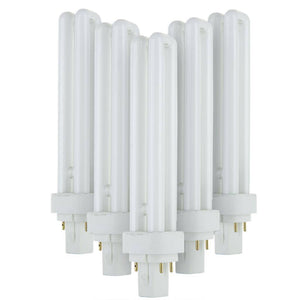 26 watt PLD 2-Pin Base 6500K Daylight Ballast Compatible Twin Tube Fluorescent Bulb (10 Pack) 1