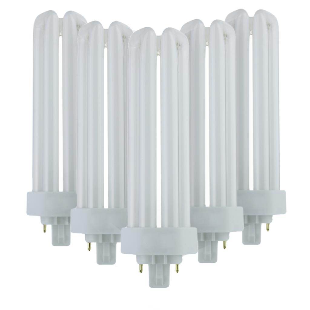 26 watt T4 4-Pin Base 2700K Warm White Compact Fluorescent Light Bulb (10 Pack) 1