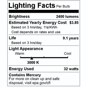 32 watt PLD 4-Pin Base 3000K Natural White Compact Fluorescent Light Bulb (10 Pack) 2