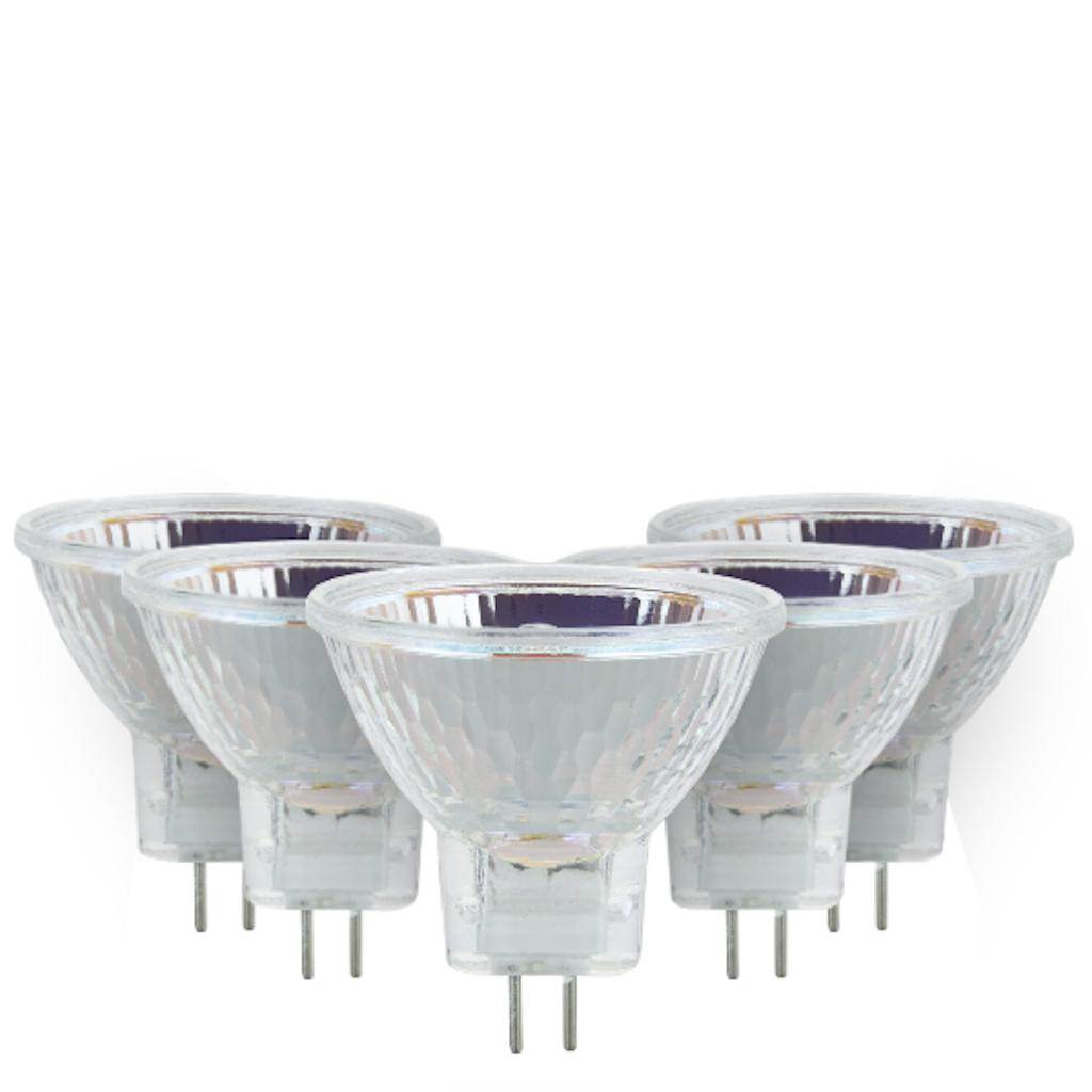 20 watt 12 volt MR11 Bi-Pin Base 3200K Natural White Mini Reflector Halogen Light Bulb (6 Pack) 1