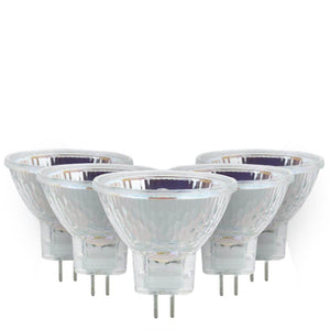 20 watt 12 volt MR11 Bi-Pin Base 3200K Natural White Mini Reflector Halogen Light Bulb (6 Pack) 1