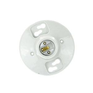White Medium Screw Base Porcelain Lamp Holder (6 Pack) 1