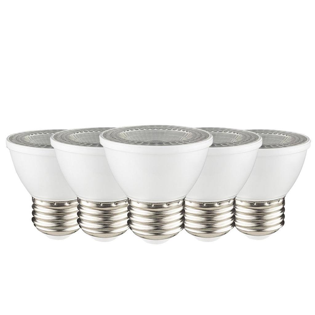 7 watt 120 volt MR16 Medium Screw Base 5000K Daylight LED Light Bulb (6 Pack) 1