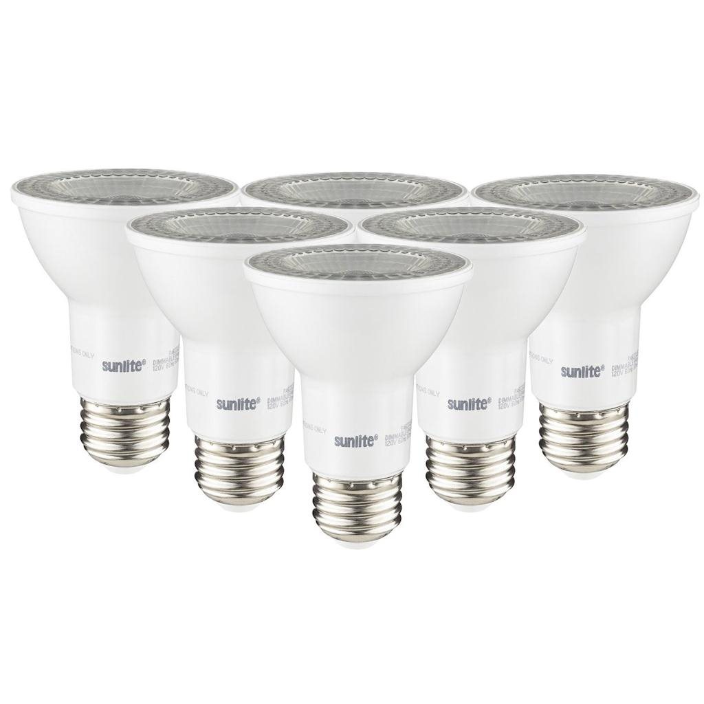 7 watt 120 volt PAR20 Medium Screw Base 4000K Cool White LED Reflector light (6 Pack) 1