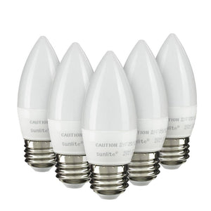 7 watt 120 volt B11 Medium Screw Base 2700K Warm White LED Light Bulb (6 Pack) 1