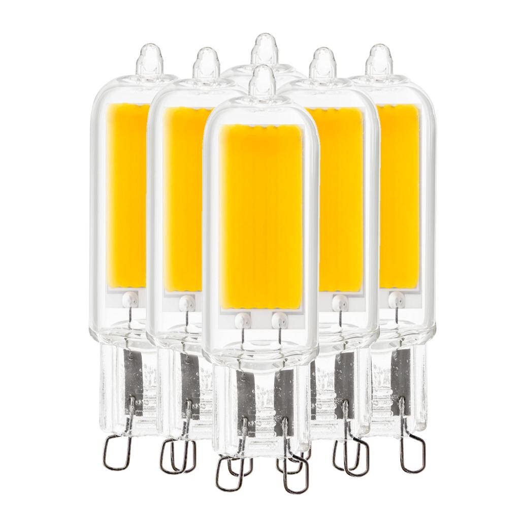 4 watt 120 volt G9 Bi-Pin Base 3000K Natural White LED Light Bulb (6 Pack) 1