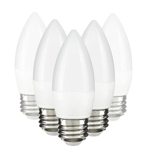 7 watt 120 volt B13 Medium Screw Base 5000K Daylight LED Light Bulb (6 Pack) 1