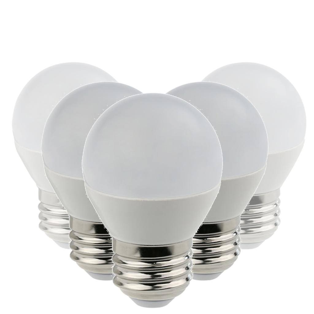 5 watt 120 volt G16 Medium Screw Base 3000K Natural White Frosted LED Light Bulb (6 Pack) 1