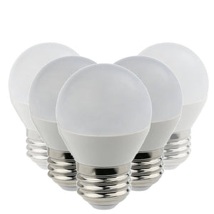 5 watt 120 volt G16 Medium Screw (E26) Base 4000K Cool White Frosted  LED Light Bulb (6 Pack) 1