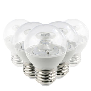 7 watt 120 volt G16 Medium Screw Base 3000K Natural White Clear LED Light Bulb (6 Pack) 1