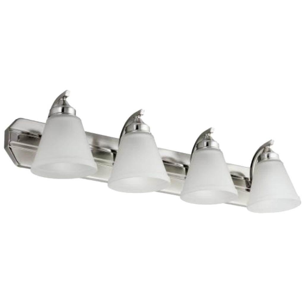4 Light 100 watt 120 volt Brushed Nickel LED Wall Sconce 1