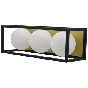 3 Light 120 volt Bi-Pin Base Aged Brass Vanity Light Fixture 1