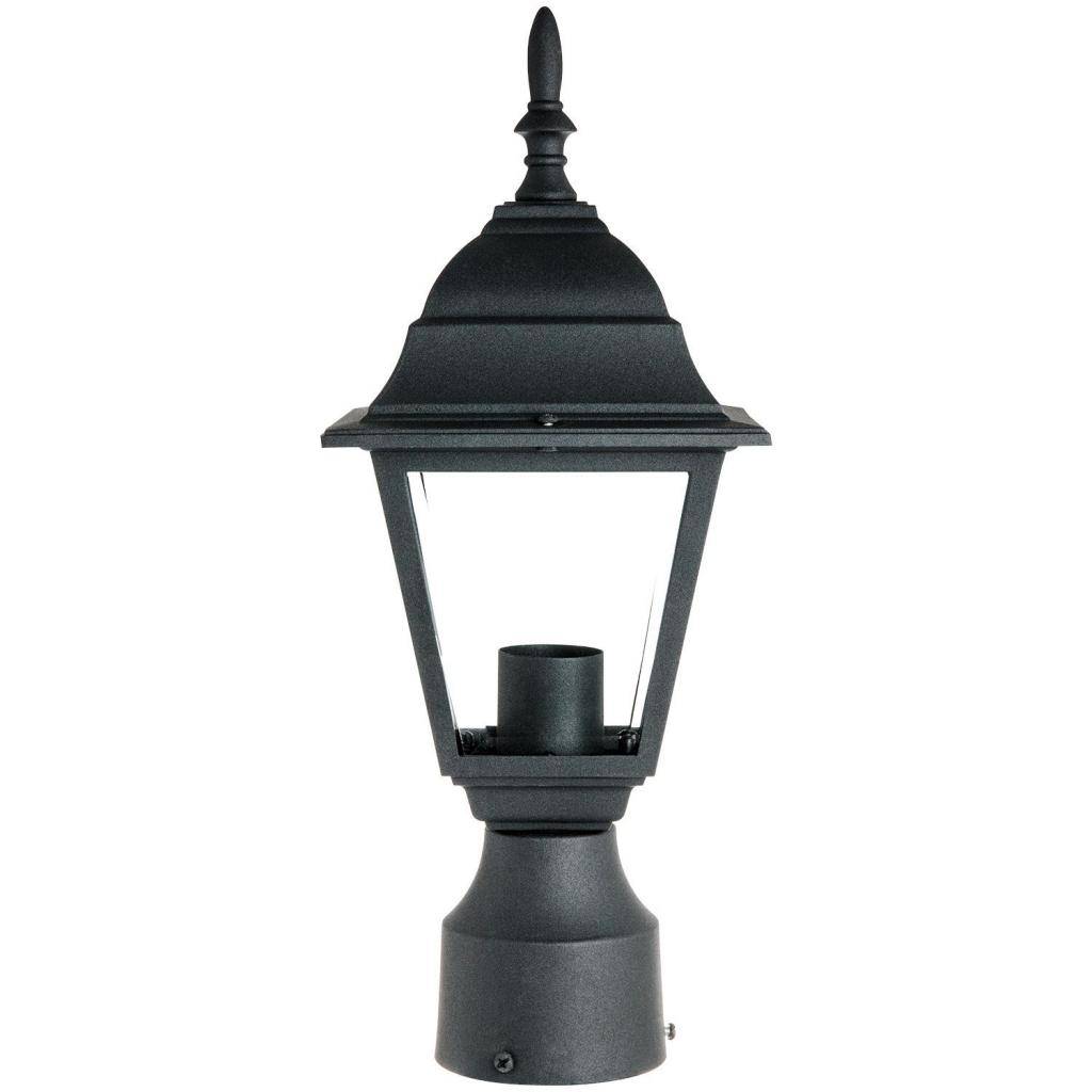 1 Lamp 60 watt 120 volt Black Post Top Fixture 1