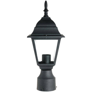 1 Lamp 60 watt 120 volt Black Post Top Fixture 1