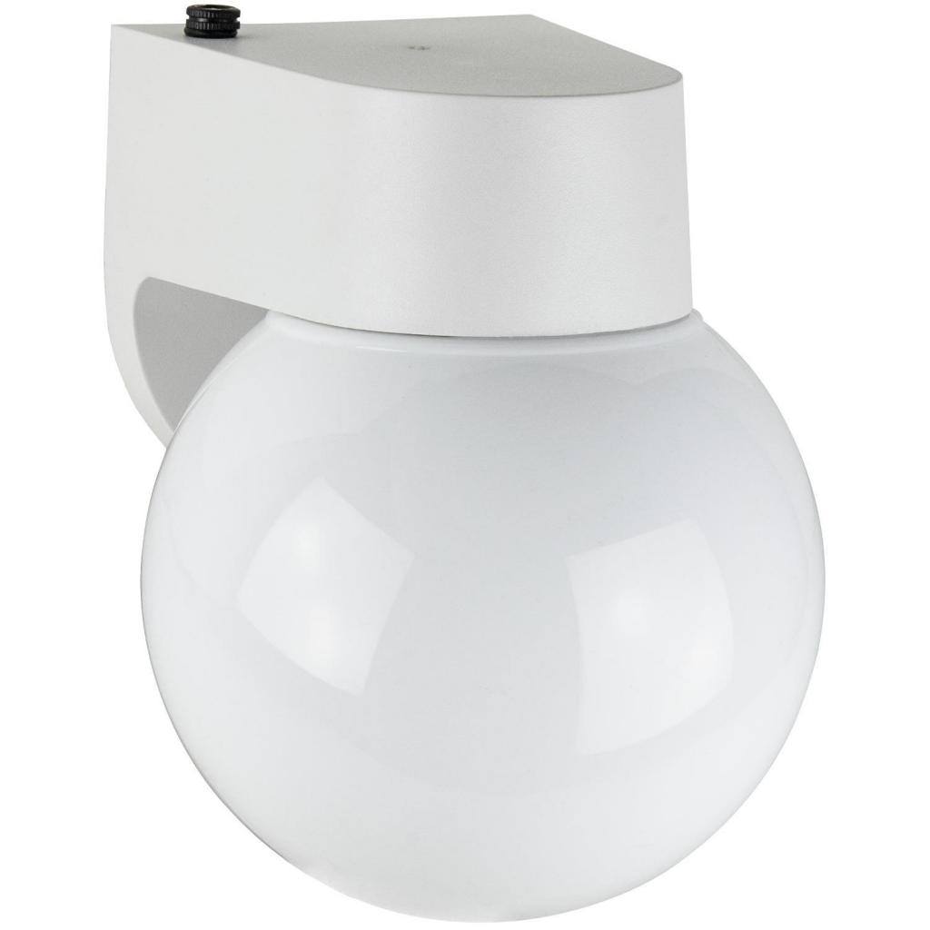 1 Lamp 13 watt 120 volt White Glass Globe Fixture 1