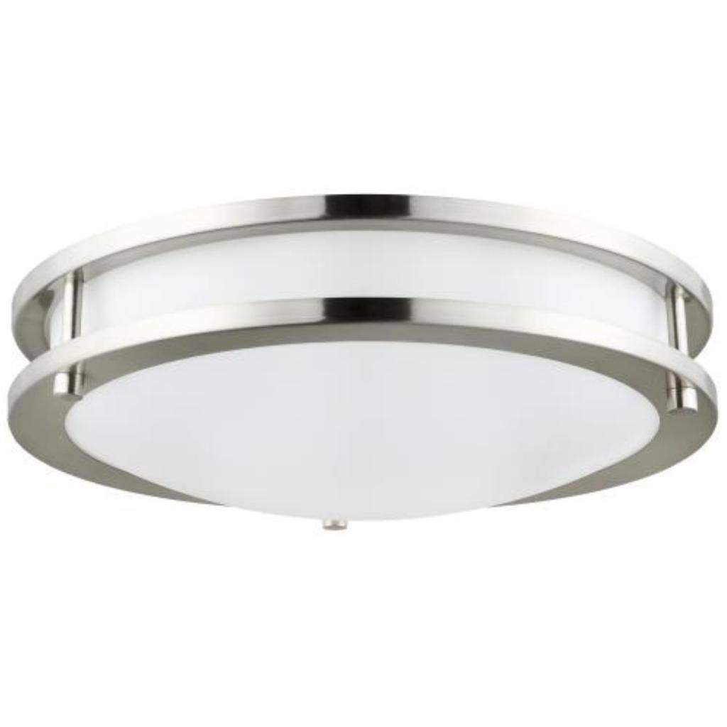 16" 28 watt 120 volt 4000K Cool White Brushed Nickel Finish Dimmable LED 1