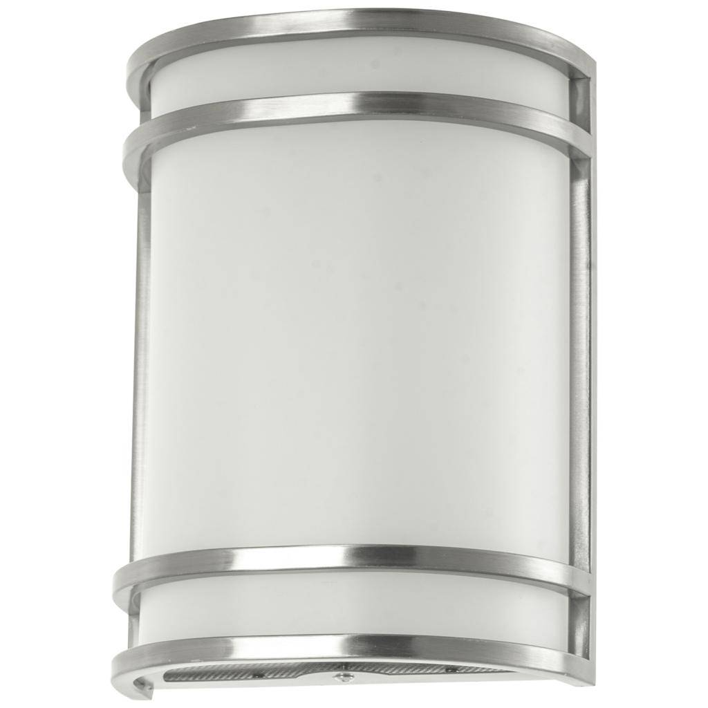 Selectable watt 120 volt CCT Selectable Brushed Nickel Half Cylinder LED Wall Sconce Light Fixture 1