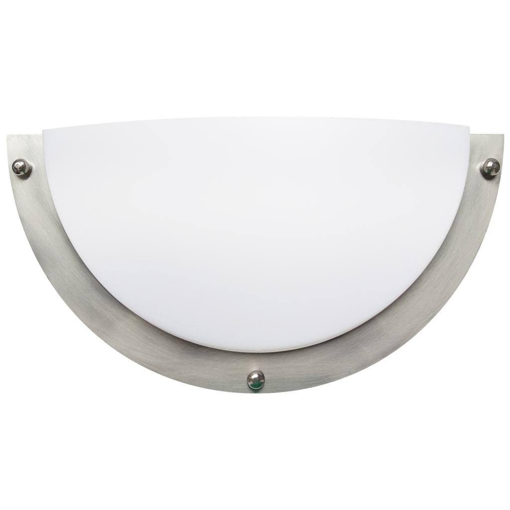 12 watt 120 volt CCT Selectable Brushed Nickel Half-Cylinder LED Wall Scone Light Fixture 1