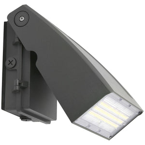 Selectable watt 120/347 volt CCT Selectable Dark Bronze Adjustable LED Slim Wall Pack Light Fixture 1