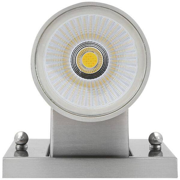6" 12 watt 120 volt CCT Selectable Brushed Nickel LED Wall Sconce Fixture 2