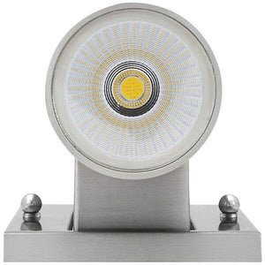8" 2 Light 24 watt 120 volt CCT Selectable Brushed Nickel LED Wall Sconce Fixture 2