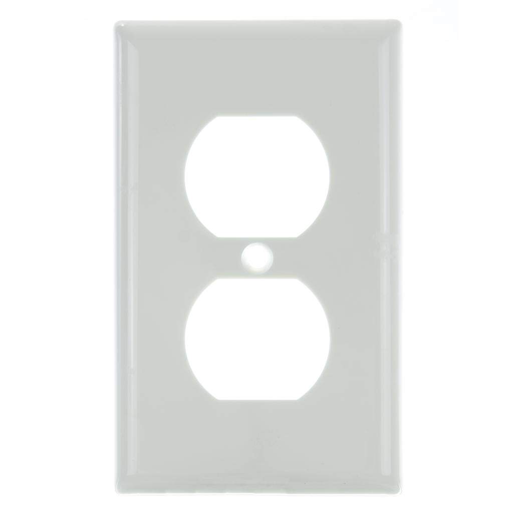 1-Gang White Duplex Wallplate 1