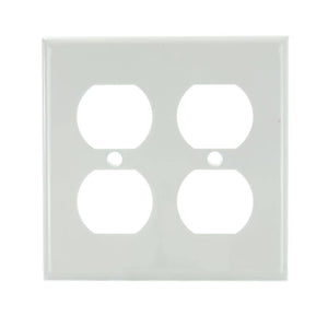 2-Gang White Duplex Wallpack 1