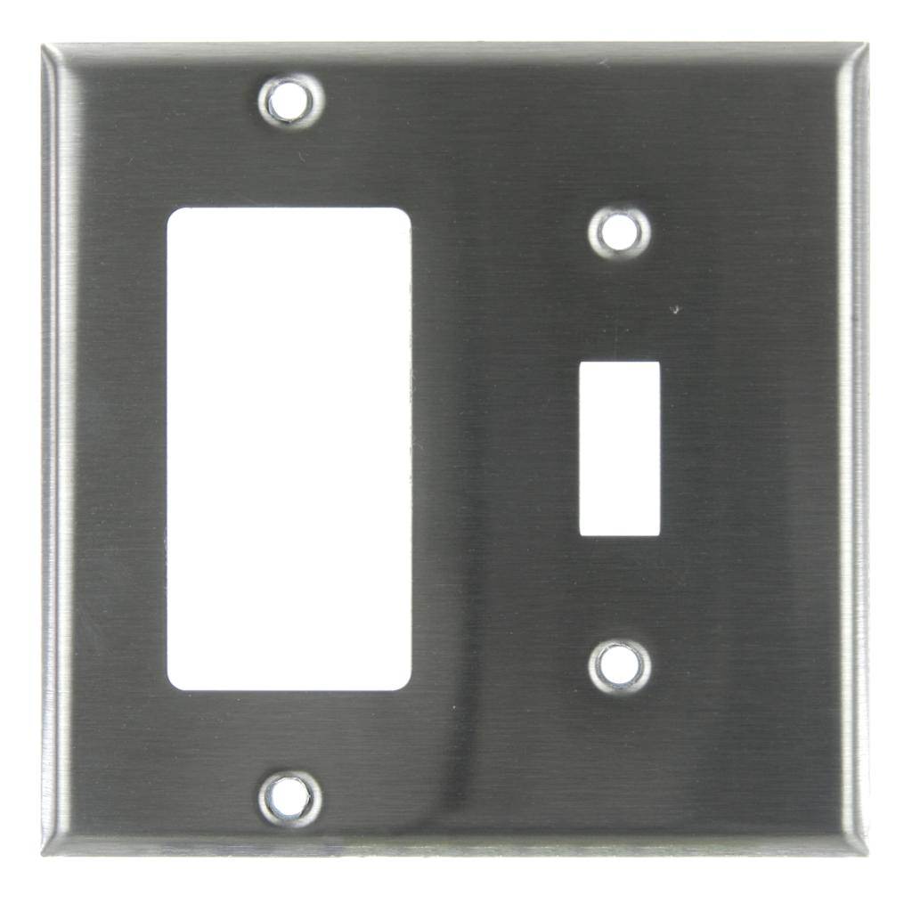 2-Gang Steel Toggle / Decorative Wallplate 1