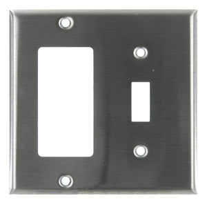 2-Gang Steel Toggle / Decorative Wallplate 1