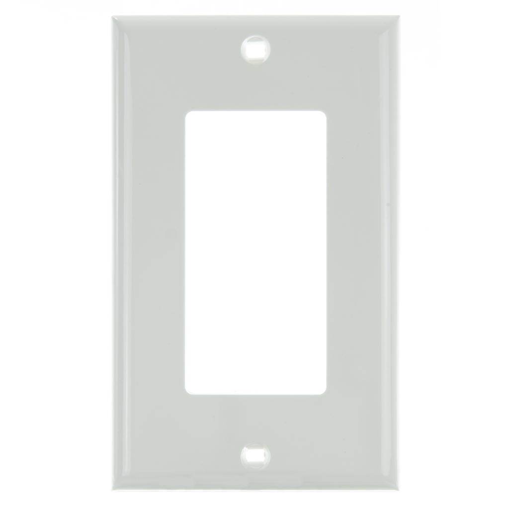 1-Gang White Decorative Wallplate 1