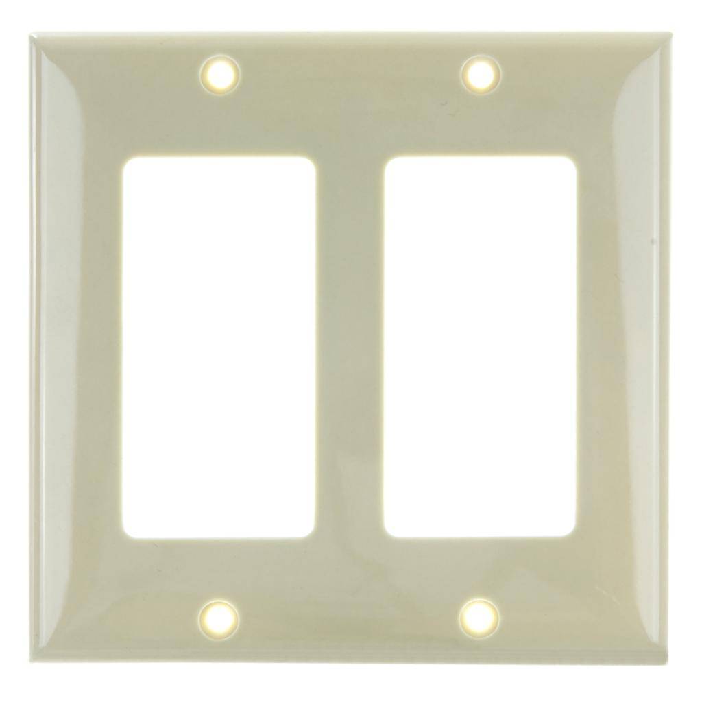 2-Gang Ivory Decorative Wallplate 1