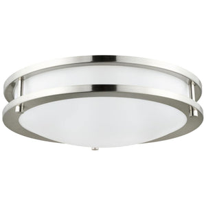 16" 25 watt 120 volt CCT Selectable Brushed Nickel LED Ceiling Fixture 1