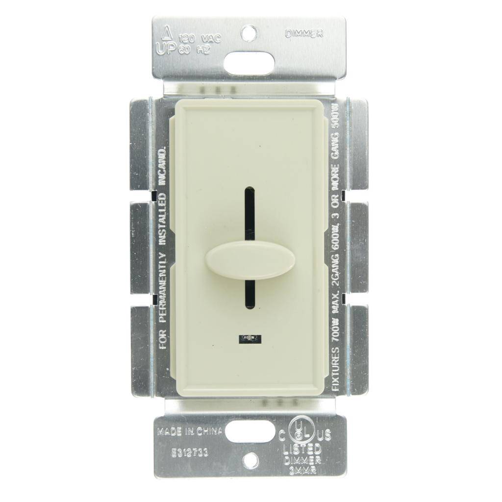 700 watt 120 volt Ivory Slide Dimmer Switch 1