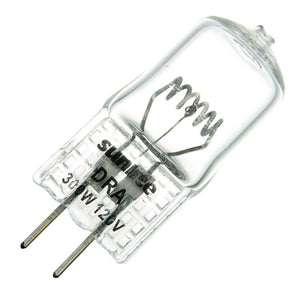 300 watt 120 volt T4 Bi-Pin Base 3000K Natural White Clear  Incandescent Projector Light Bulb 1
