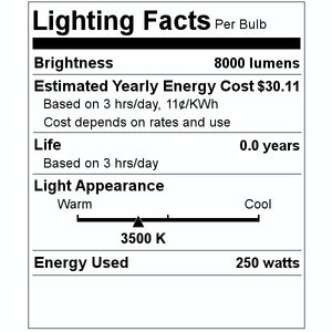 T4 250 24 volt watt 3400K Neutral White Clear Incandescent Projector Light Bulb 2