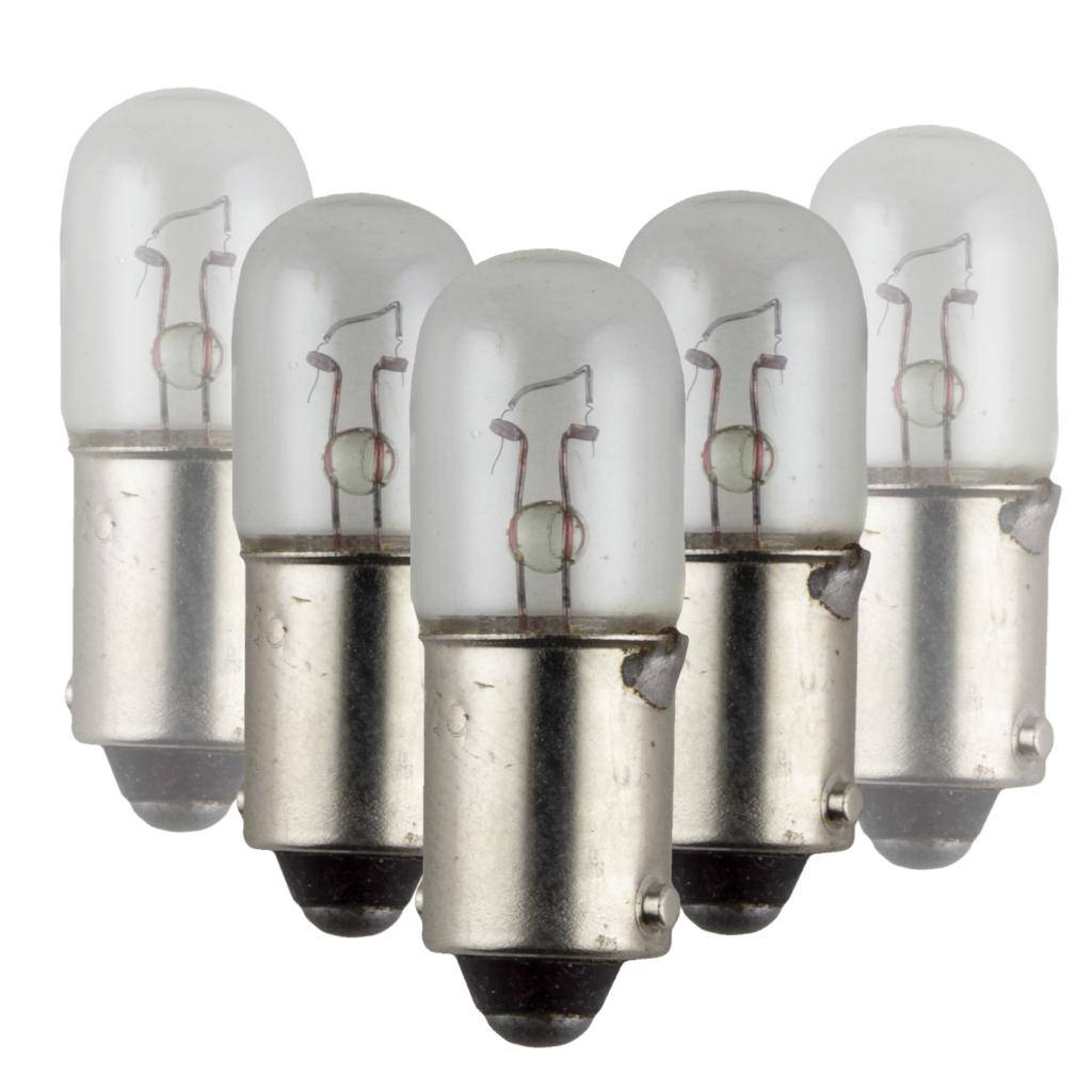 6.3 volt T3.25 Miniature Bayonet Base Incandescent Miniature / Automotive Light Bulb (10 Pack) 1