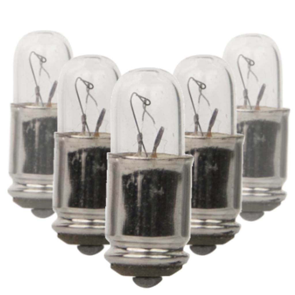 14 volt T3.25 Midget Groove Base  Incandescent Miniature / Automotive Light Bulb (10 Pack) 1