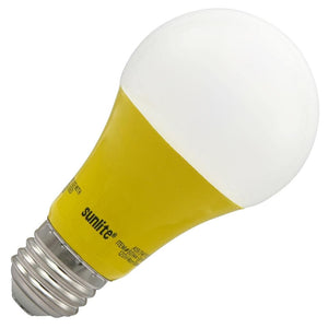 3 watt 120 volt A19 Medium Screw Base Yellow LED Light Bulb 1