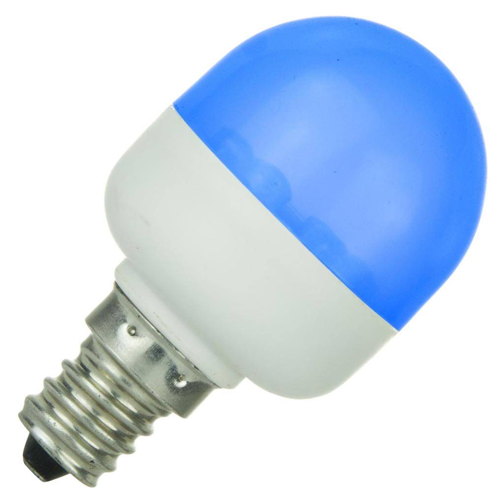 .5 watt 120 volt T10 Indicator Candelabra Screw (E12) Base Blue LED 1