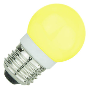 1 watt 120 volt G13 Globe Medium Screw (E26) Base Yellow LED 1