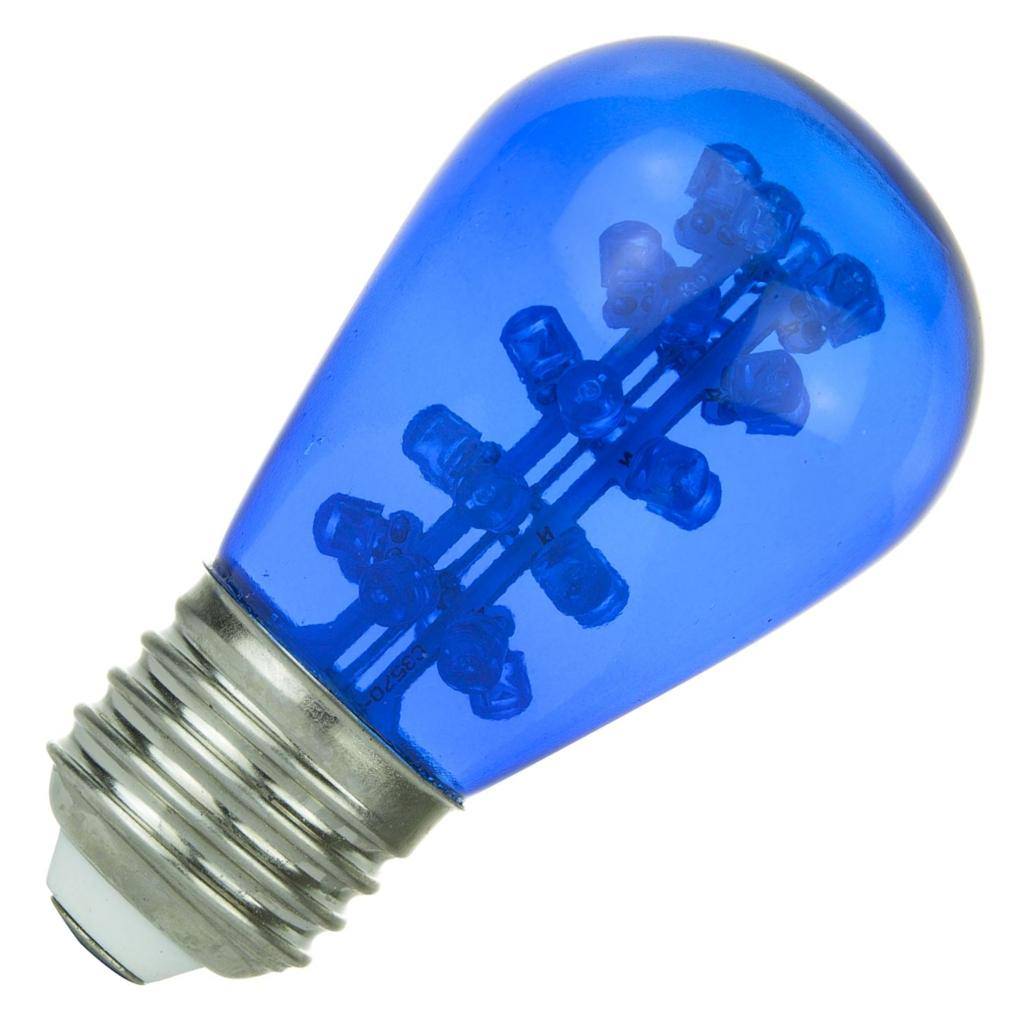 1.7 watt 120 volt S14 Medium Screw Base Blue LED 1