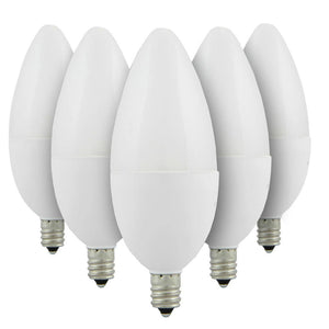 7 watt 120 volt B11 Candelabra Screw 2700K Warm White LED Light Bulb (6 Pack) 1