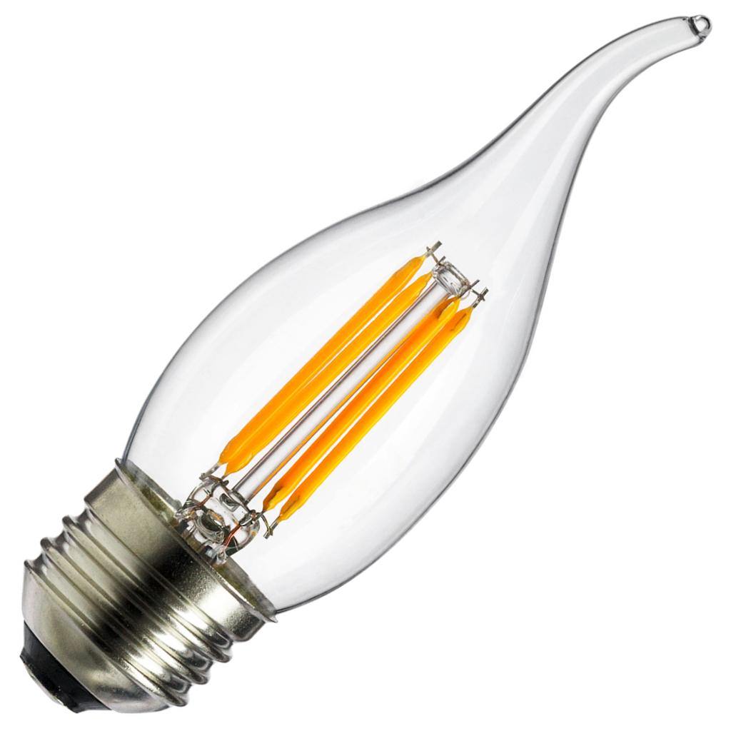 4 watt 120 volt CA11 Medium Screw Base 1800K Warm White Dimmable LED 1