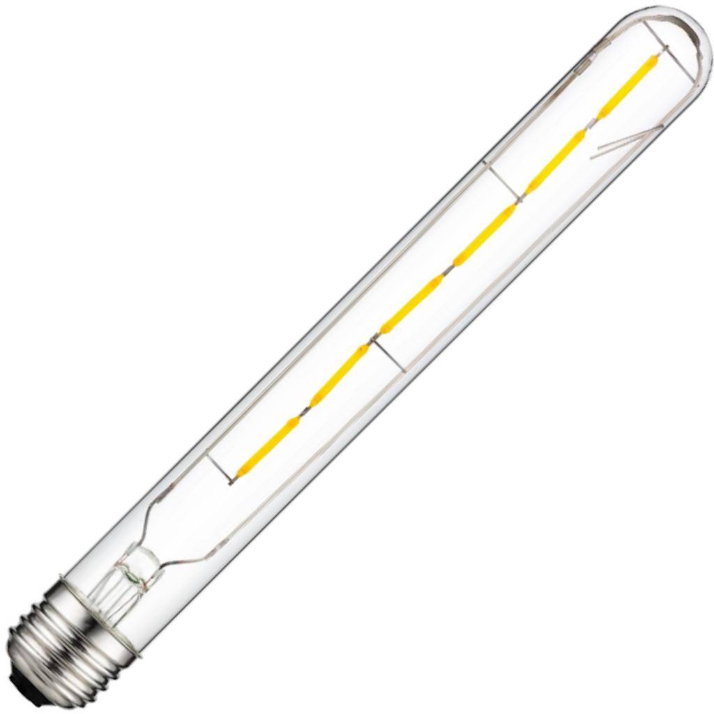 5 watt 120 volt T8 Medium Screw Base 2700K Warm White Clear Dimmable Filament LED 1