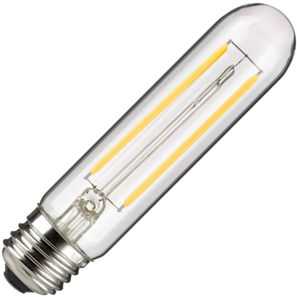 2 watt 120 volt T10 Medium Screw (E26)) Base 2200K Warm White Clear Dimmable LED 1