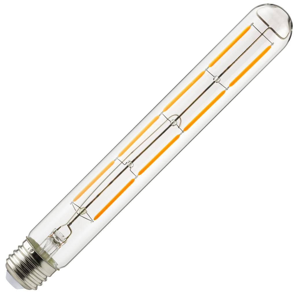 6 watt 120 volt T10 2200K Warm White Amber LED Light Bulb 1