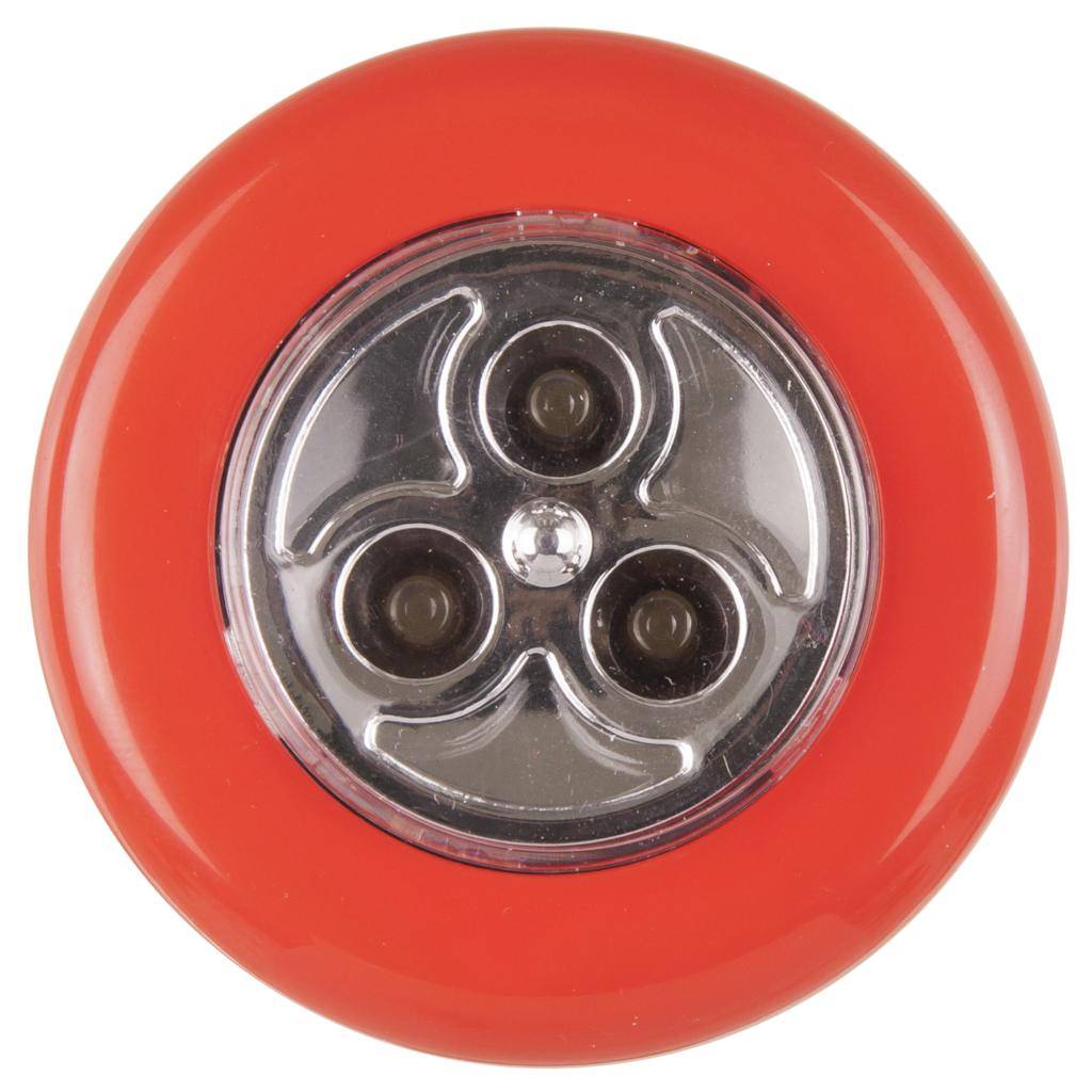 Red 5000K Daylight Round Self Adhesive LED Puck Light 1