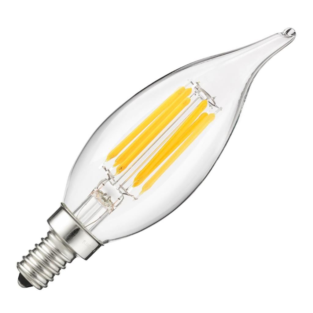 5 watt 120 volt CA11 Candelabra Screw Base 2700K Warm White Dimmable LED 1